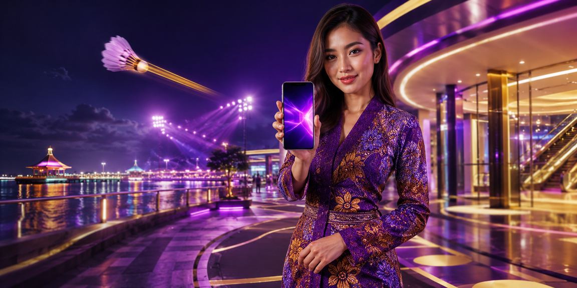 Pengguna Malaysia berpakaian batik membuat deposit dan menikmati bonus mytown88